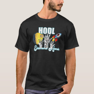 Dogecoin Diamond Hands HODL Crypto To The Moon T-Shirt