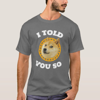 Dogecoin Dog On The Moon Cryptocurrency T-Shirt
