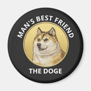 Dogecoin Dog Personalised Magnet