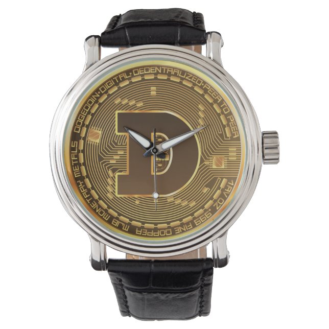 Dogecoin doge coin logo cryptocurrency  watch (Front)