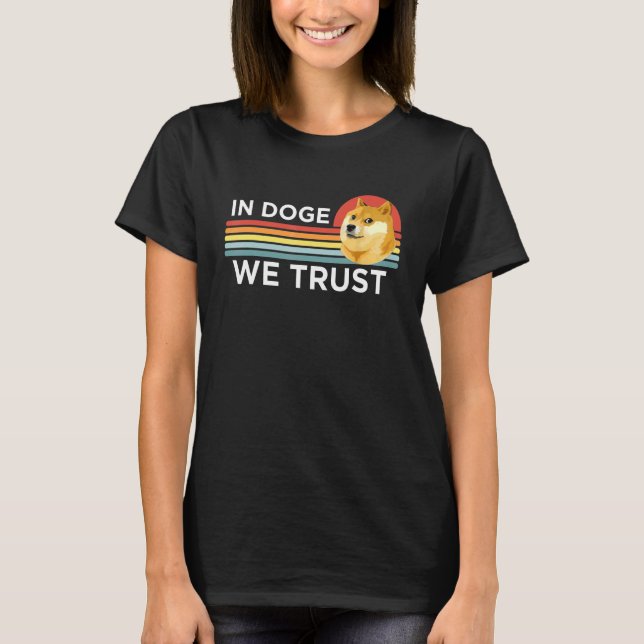 Dogecoin Doge Cryptocurrency Trader T-Shirt (Front)
