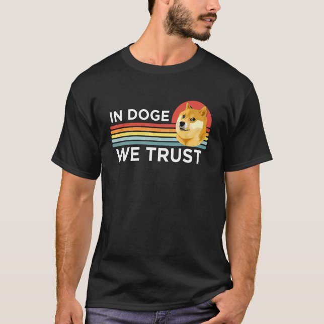 Dogecoin Doge Cryptocurrency Trader T-Shirt (Front)