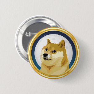 Dogecoin Doge Day 4/20 Stock Market Crypto Funny 6 Cm Round Badge