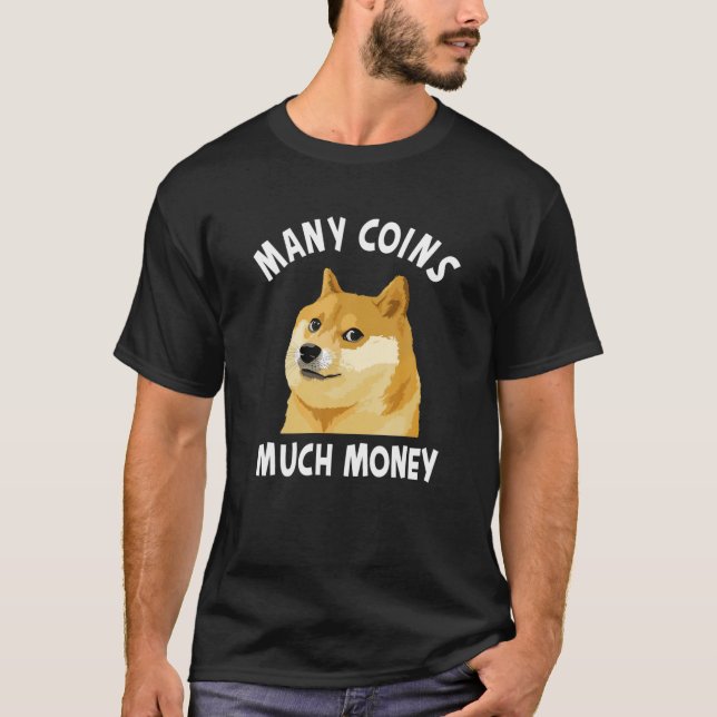 Dogecoin - DOGE - For Men, For Women HODL Shiba T-Shirt (Front)