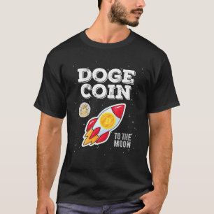 Dogecoin Doge HODL To The Moon Funny Crypto Meme T-Shirt