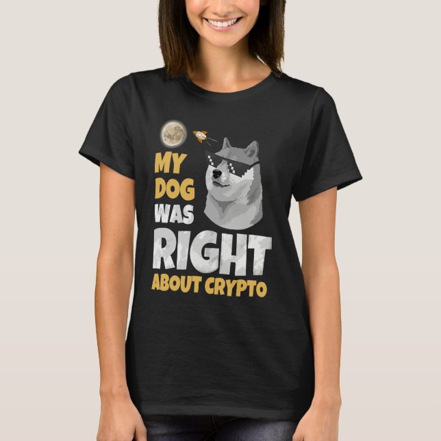 Dogecoin  Dogecoin Coin Doge Crypto Men Women T-Shirt (Front)