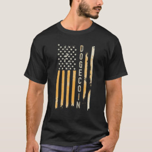DOGECOIN Gold Flag T-Shirt