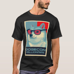 DOGECOIN Millionaire HODL Crypto SHIB Token to the T-Shirt