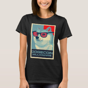 DOGECOIN Millionaire HODL Crypto SHIB Token to the T-Shirt