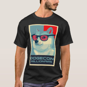 DOGECOIN Millionaire HODL Crypto SHIB Token to the T-Shirt