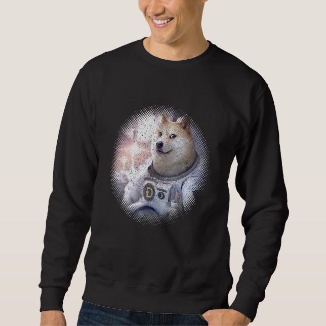 Dogecoin Millionaire Meme Hodl Crypto Cryptocurren Sweatshirt (Front)