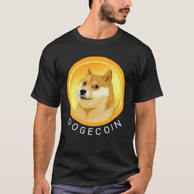 Dogecoin Tee Funny Dog Meme Coin Crypto Currency D (Front)