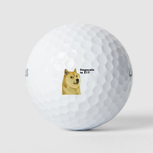 Dogecoin to $1? golf balls (Front)