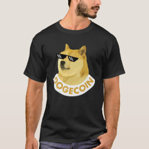 Dogecoin To The Moon Cool Doge Coin Crypto Curre T-Shirt