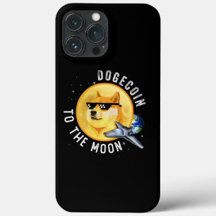 Dogecoin To The Moon Funny Cryptocurrency Meme iPhone 13 Pro Max Case