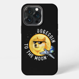 Dogecoin To The Moon Funny Cryptocurrency Meme Mou iPhone 13 Pro Case