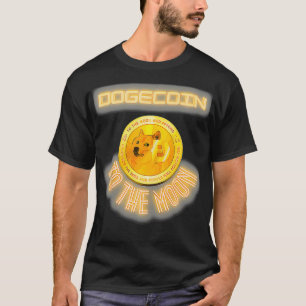Dogecoin To the Moon Funny Doge T-Shirt