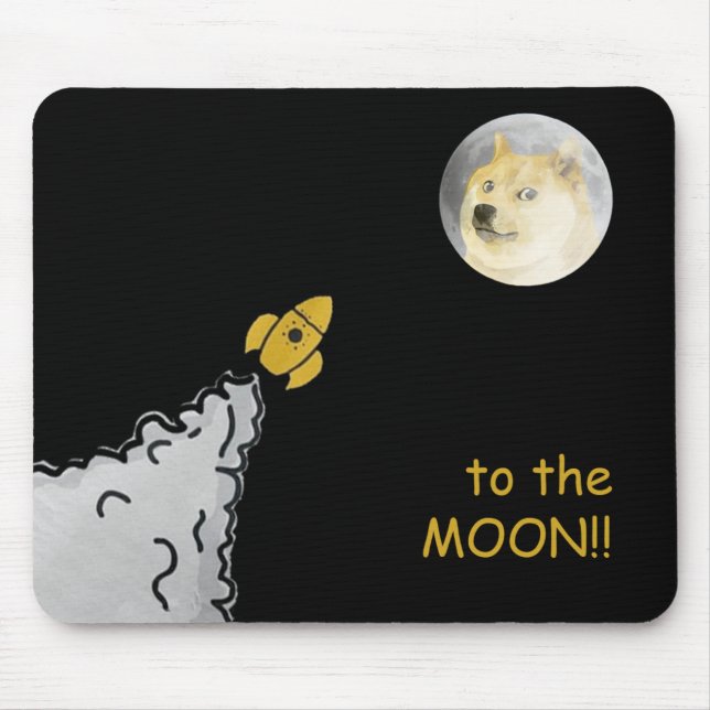Dogepad - The Dogecoin Mouse Pad! Mat (Front)