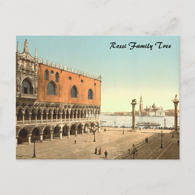 Doge's Palace and the Piazzetta, Venice, Italy Postcard (Front)