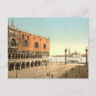 Doge's Palace and the Piazzetta, Venice, Italy Postcard