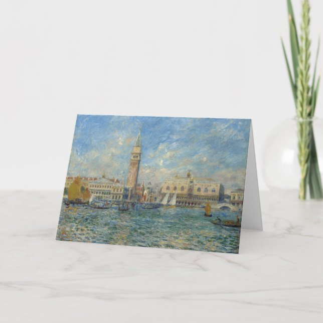 Doge's Palace, Venice - Pierre-Auguste Renoir  Card (Front)