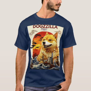 Dogezilla Funny Doge Meme Giant Shiba Inu Funny Do T-Shirt