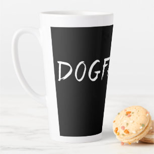 Dogfather – Funny Dog Dad Design Latte Mug