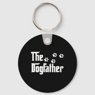 Dogfather T Shirt Dad Fathers Day Gift Dog Lover  Key Ring