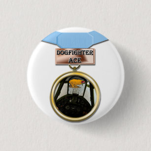 Dogfighter Ace medal button