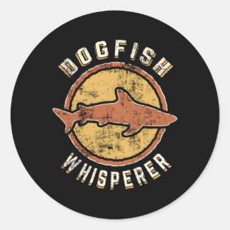 Dogfish Whisperer Animal Love Classic Round Sticker
