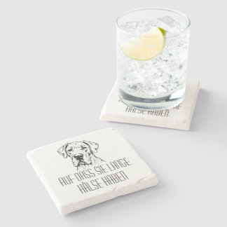 Dogge Marmor Stein Glasuntersetzer Stone Coaster