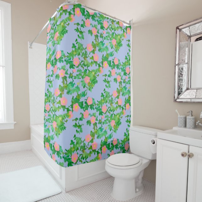 Dogged Skies Shower Curtain (In Situ)