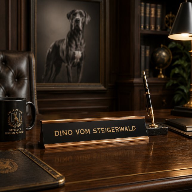Doggen Desk Name Plate (Creator Uploaded)