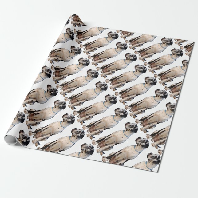Doggen Geschenke Wrapping Paper (Unrolled)