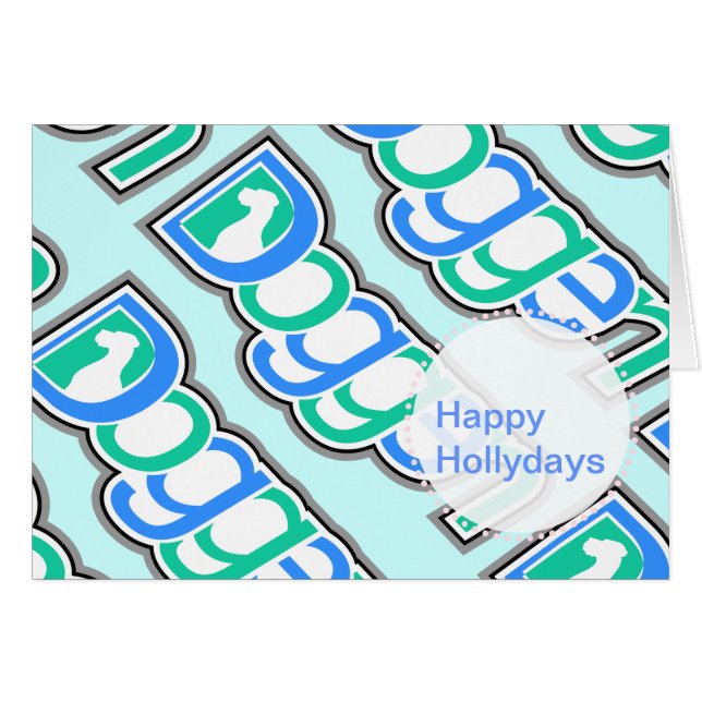 Doggen Text mit Kopf (Front Horizontal)