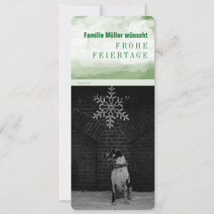 Doggen Weihnachtskarten mit viel Text Holiday Card