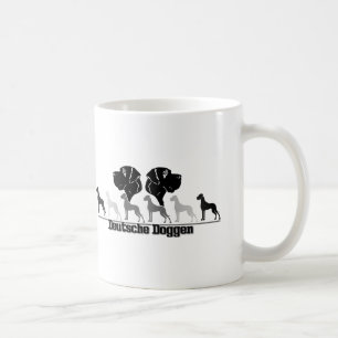 Doggenlogo Schwarz Grau Coffee Mug