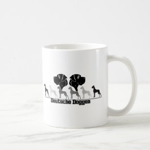 Doggenlogo Schwarz Grau Coffee Mug