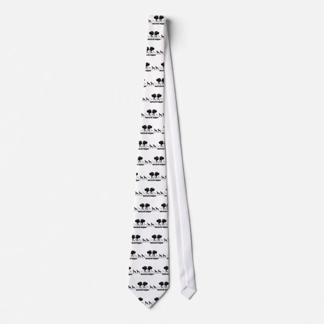 Doggenlogo Schwarz Grau Tie (Front)