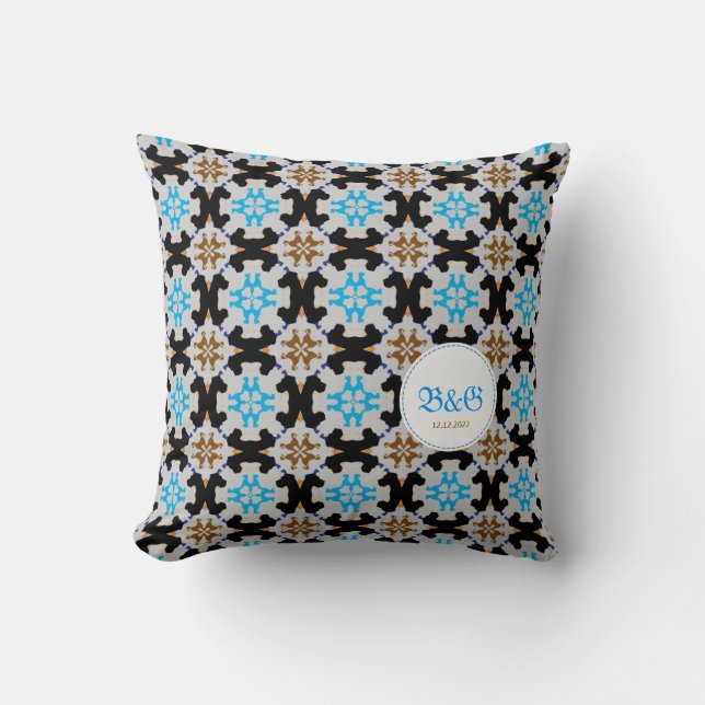 Doggenmuster Dekokissen Cushion (Front)