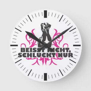 Doggenuhr mit Minutenstrich Round Clock