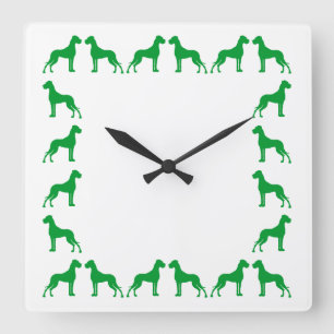 Doggenuhr Square Wall Clock