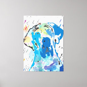 Doggenwand! Canvas Print