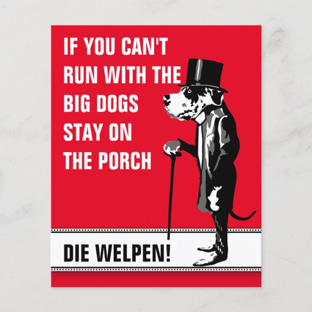 Doggenwelpen Flyer für Hundezüchter  (Front)