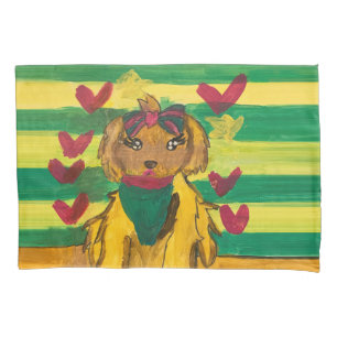 Doggie "Art by Kids" Pillowcase