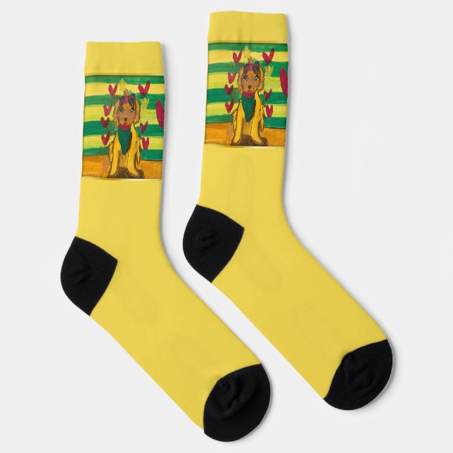 Doggie "Art by Kids" Socks (Right)