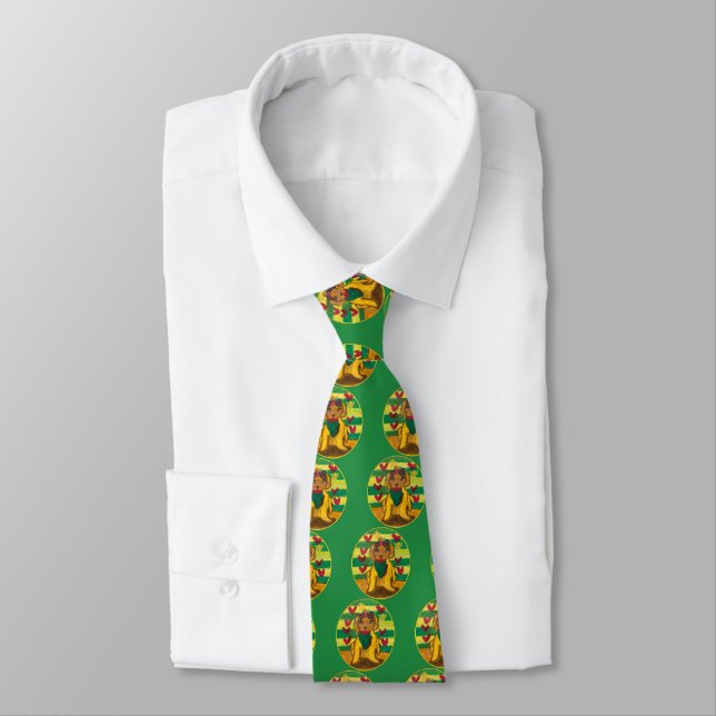 Doggie "Art by Kids" Tie (Tied)