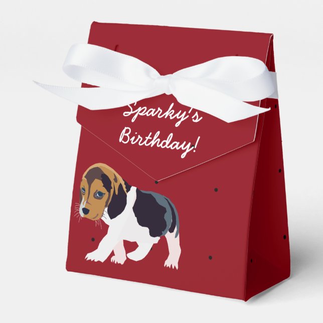 Doggie Bag Birthday Tent Favour Box (Front Side)