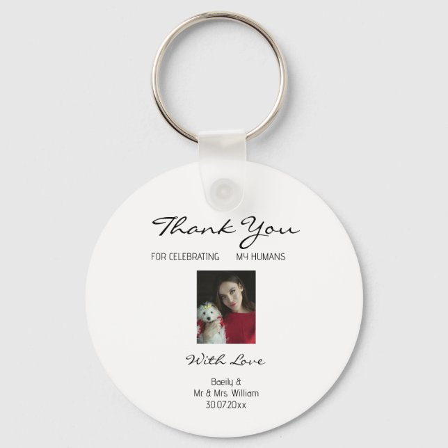 Doggie Bag Thank You keychain (Front)