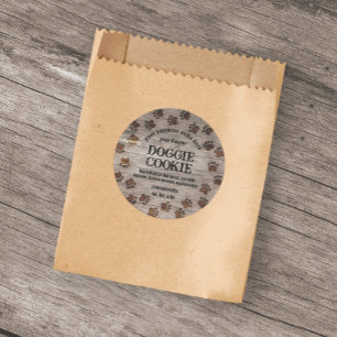 Doggie cookie western wilderness classic round sticker